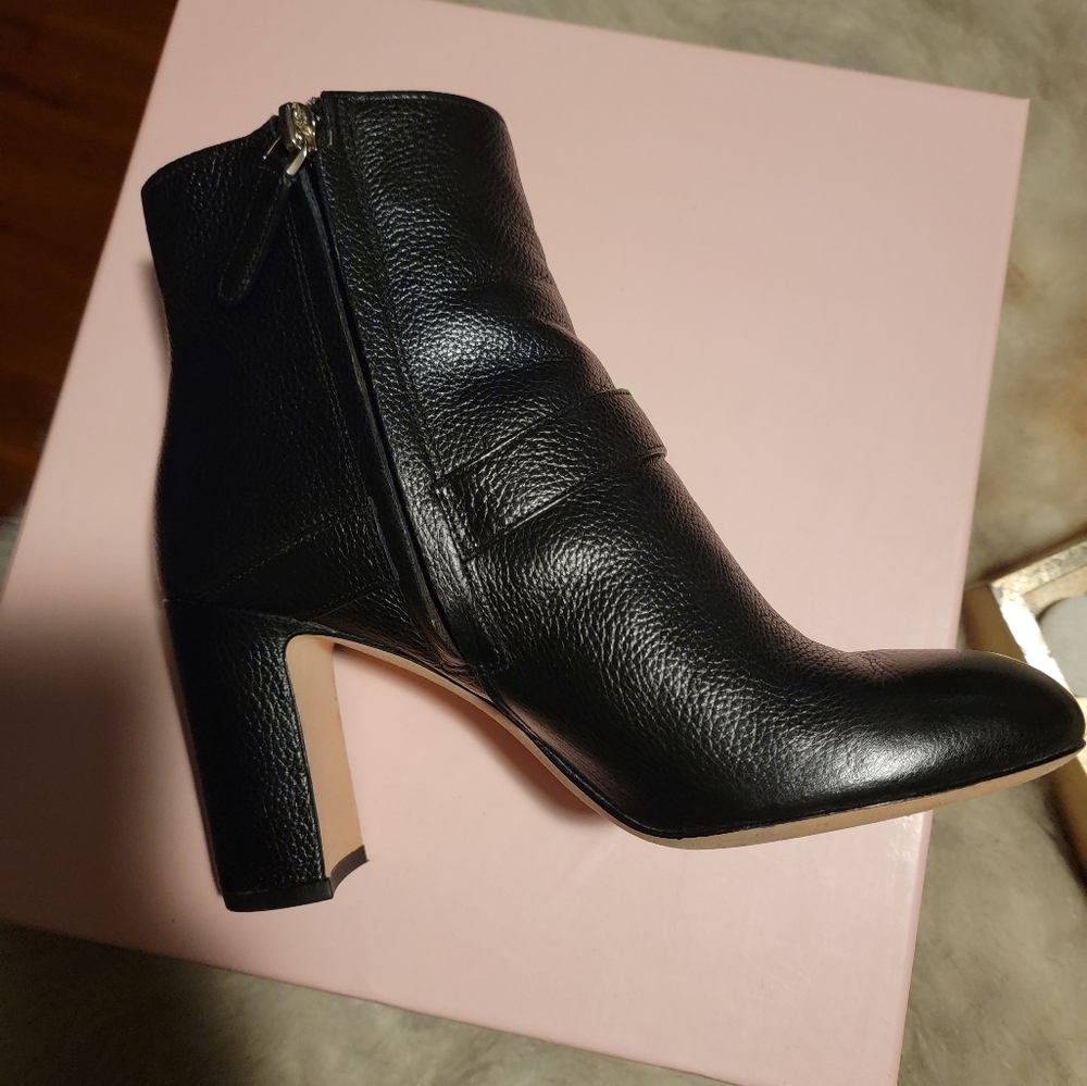 Kate Spade Thatcher mini pebble leather boots